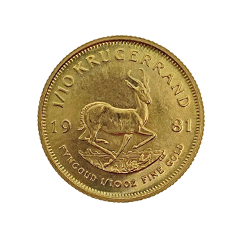 Tenth Gold Krugerrand value